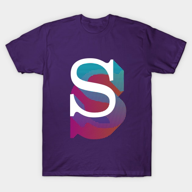 Letter S T-Shirt by MplusC